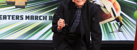 Ceremony honoring actor James Hong with hand and foot prints
