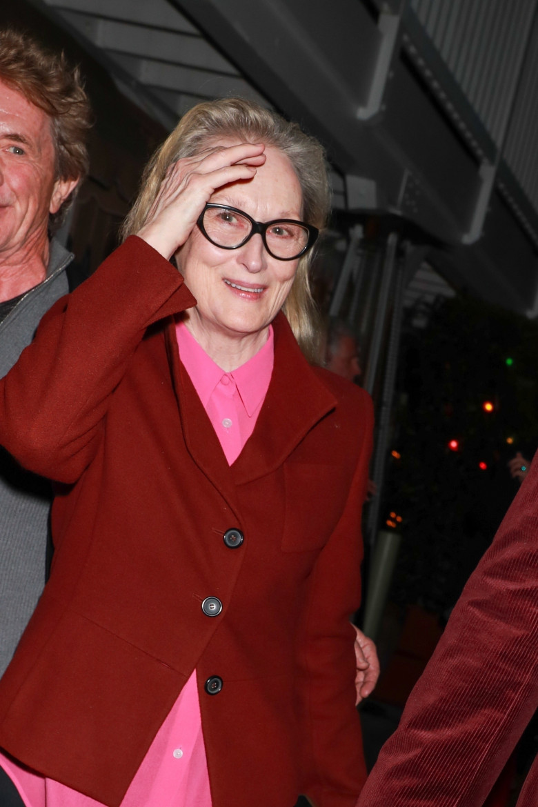 *EXCLUSIVE* Meryl Streep and Martin Short leave Giorgio Baldi after dinner in Santa Monica