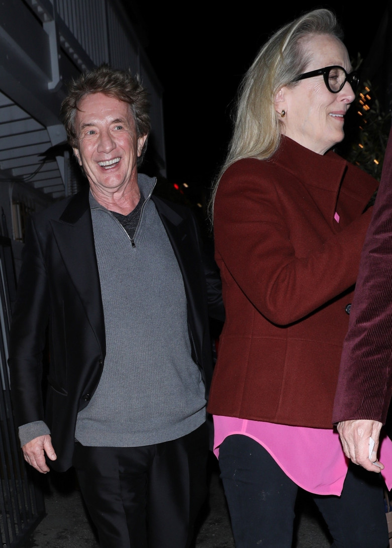 *EXCLUSIVE* Legend actress Meryl Streep and Martin Short grab dinner together as friends in Santa Monica!