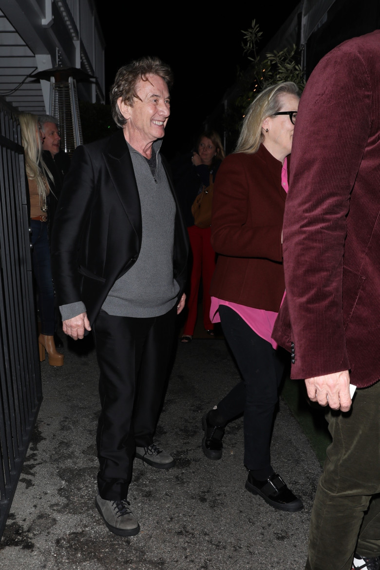 *EXCLUSIVE* Legend actress Meryl Streep and Martin Short grab dinner together as friends in Santa Monica!