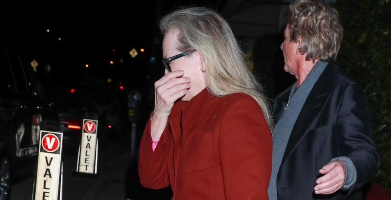 *EXCLUSIVE* Meryl Streep and Martin Short leave Giorgio Baldi after dinner in Santa Monica