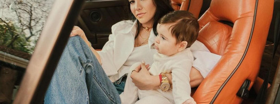 Noor Alfallah și fiul ei Roman/ Foto: Instagram