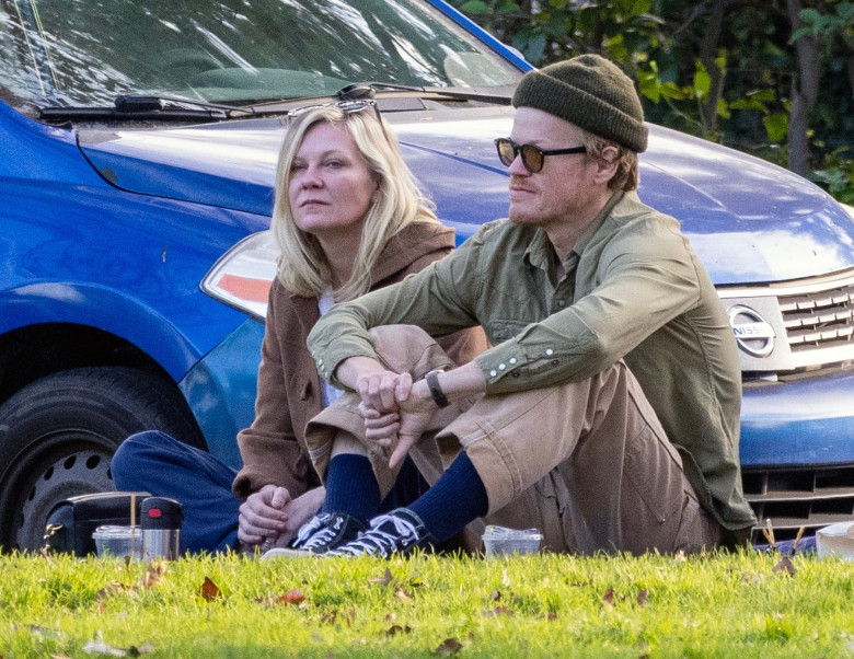 *EXCLUSIVE* Kirsten Dunst and Jesse Plemons delight in watching their sons' soccer game