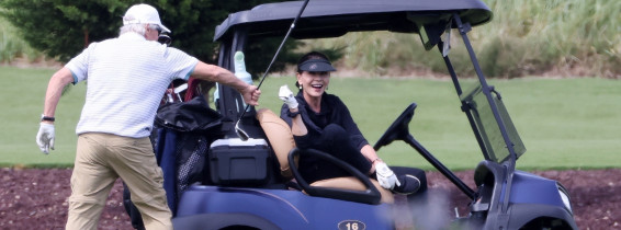 *PREMIUM-EXCLUSIVE* Happy Douglas! Michael Douglas and Catherine Zeta-Jones keep the Romance Alive on the Golf Course in Montecito, CA**WEB Embargo until March 31st, 2024, 12 PM EST**