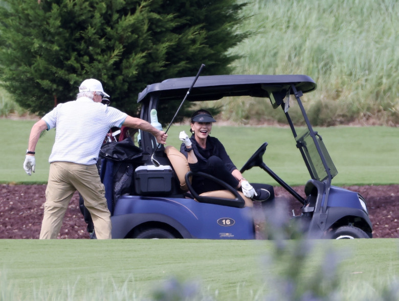 *PREMIUM-EXCLUSIVE* Happy Douglas! Michael Douglas and Catherine Zeta-Jones keep the Romance Alive on the Golf Course in Montecito, CA**WEB Embargo until March 31st, 2024, 12 PM EST**