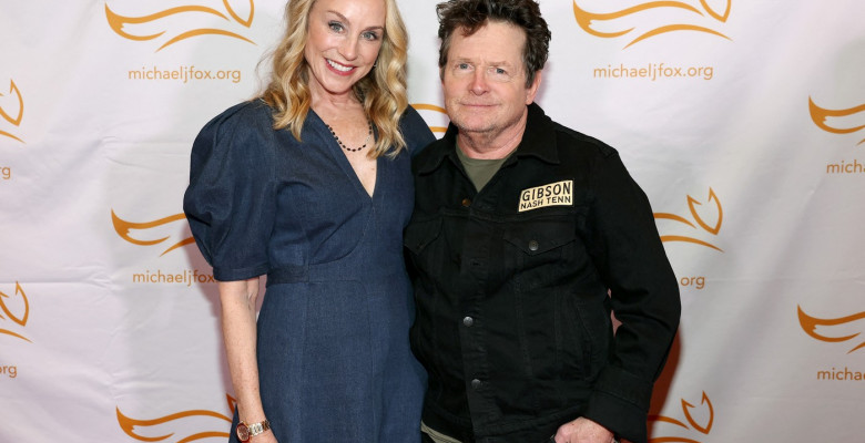 Michael J. Fox, alături de soția sa, Tracy Pollan