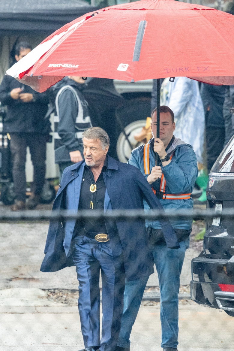 *EXCLUSIVE* Sylvester Stallone back on set of 'Tulsa King' after casting director quit