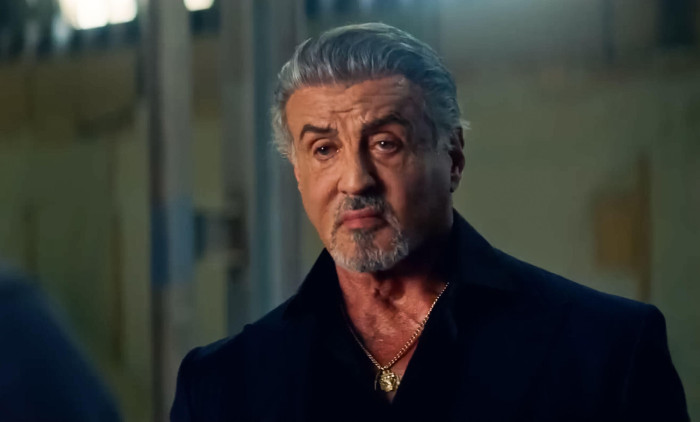 USA. Sylvester Stallone in a scene from the (C)Paramount+ series : Tulsa King (2022) . Plot: Follows an Italian mobster faced with the startling task of reestablishing his Italian mafia family in Tulsa, Oklahoma. Ref:  LMK110-J8500-311022Supplied by LM