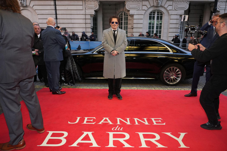 Johnny Depp arrives for the UK premiere of Jeanne Du Barry, at Curzon Mayfair, London. Picture date: Monday April 15, 2024.