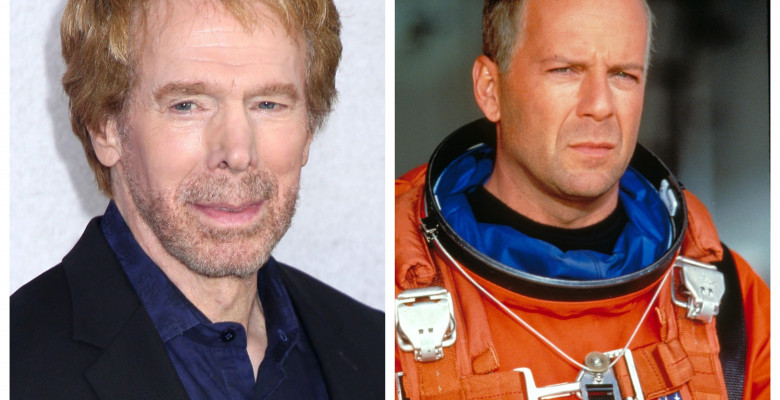 Jerry Bruckheimer și Bruce Willis în Armageddon