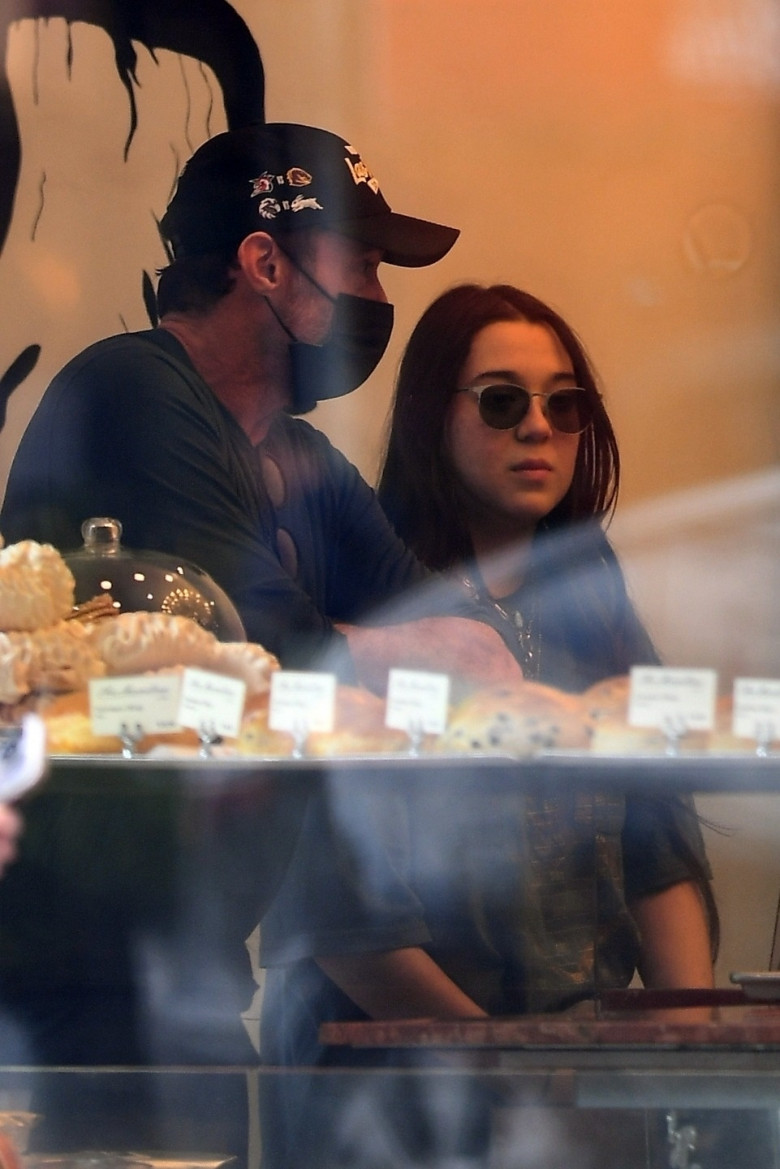 Hugh Jackman and daughter Ava get Pastries at Aux Merveilleux de Fred in NYC