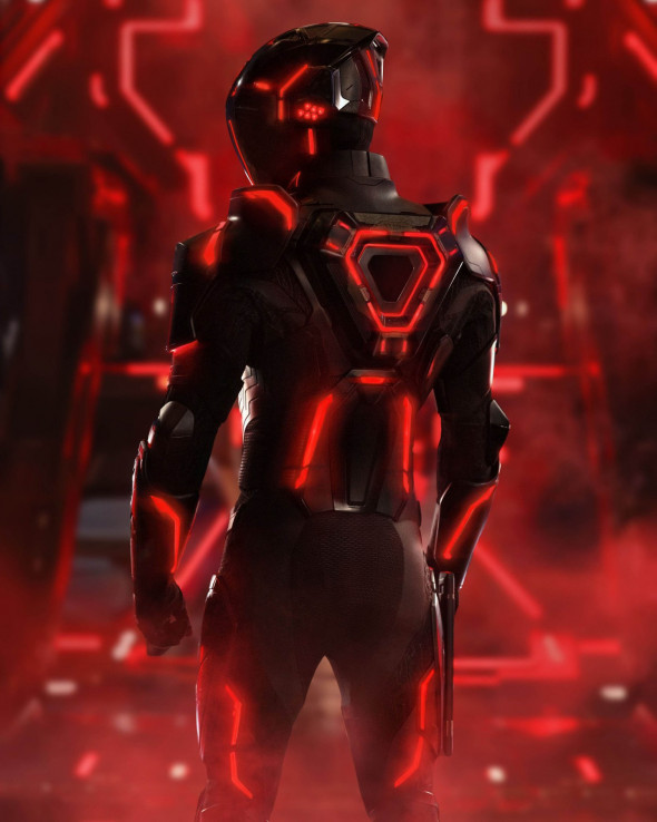 Jared Leto as Ares in a new first-look image from upcoming film 'Tron: Ares'