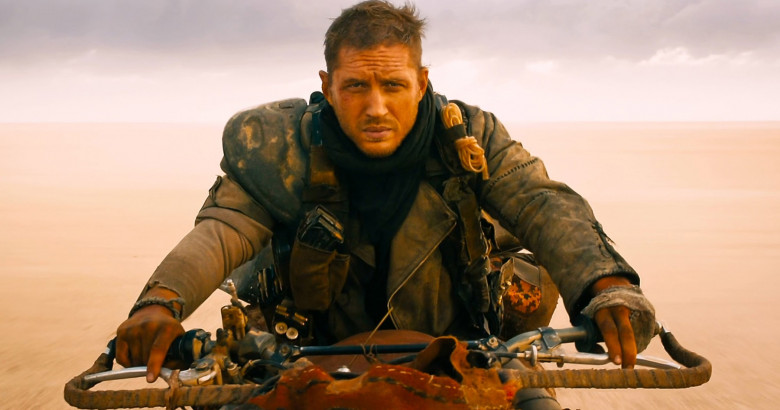 Tom Hardy, în Mad Max: Fury Road (2015).