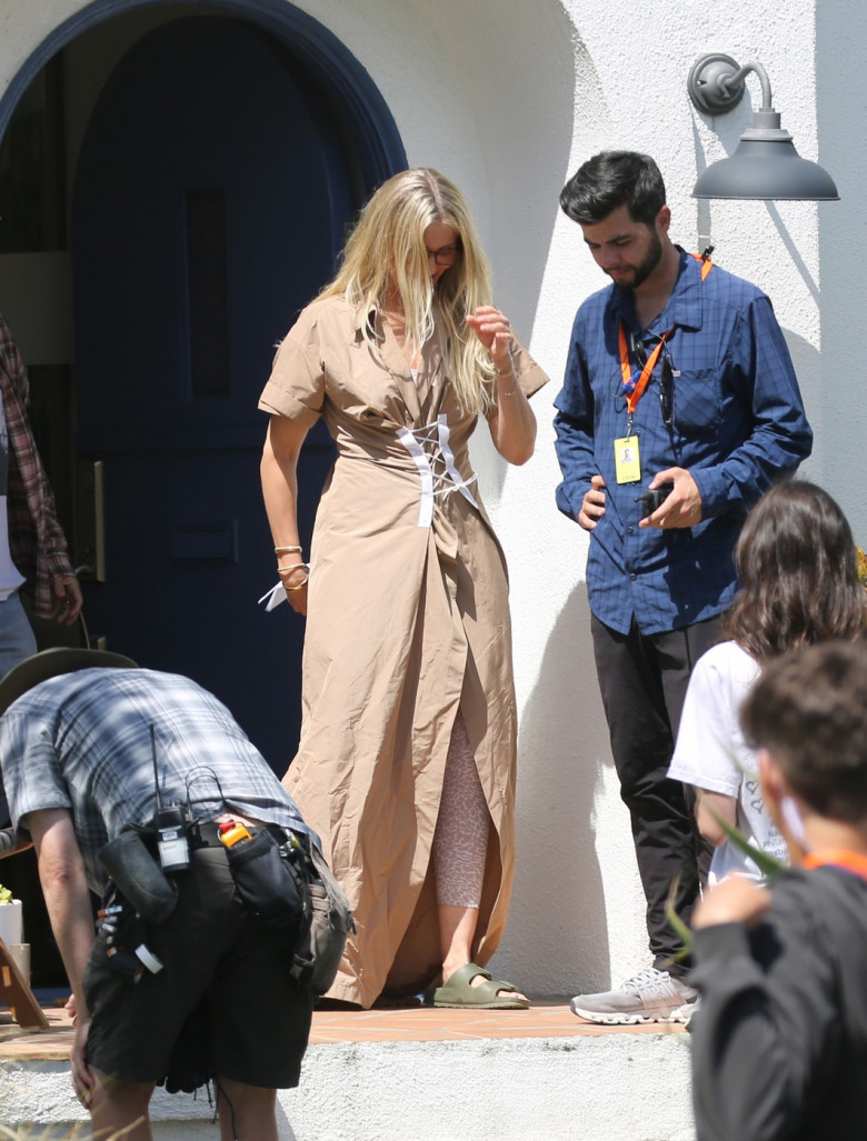 EXCLUSIVE: Keanu Reeves, Cameron Diaz and Matt Bomer are Spotted Filming a New Project in Los Angeles.