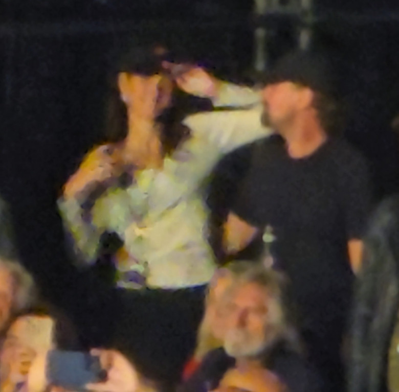 EXCLUSIVE: Leonardo Dicaprio Gets Kissed By His Girlfriend Vittoria Ceretti Multiple Times As They Show Rare Pda Together As They Watch The Rolling Stones Concert In Their Vip Area Together In Las Vegas - 11 May 2024