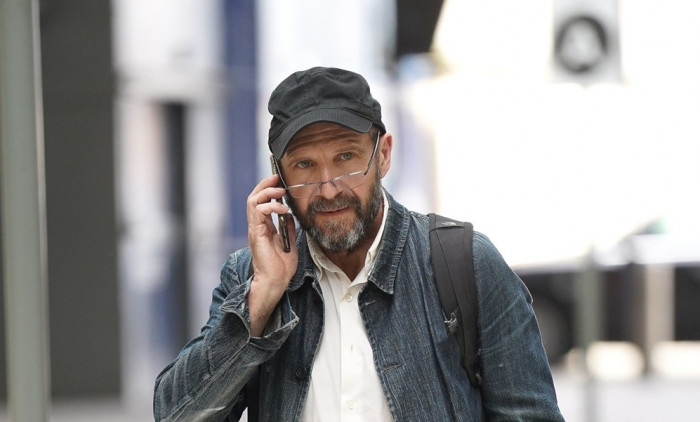 *EXCLUSIVE* - *STRICTLY NO MAIL ONLINE USAGE* - Actor Ralph Fiennes pictured in Newcastle ahead of '28 Years Later' filming with director Danny Boyle