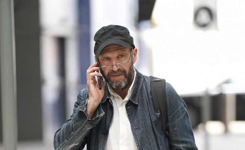 *EXCLUSIVE* - *STRICTLY NO MAIL ONLINE USAGE* - Actor Ralph Fiennes pictured in Newcastle ahead of '28 Years Later' filming with director Danny Boyle