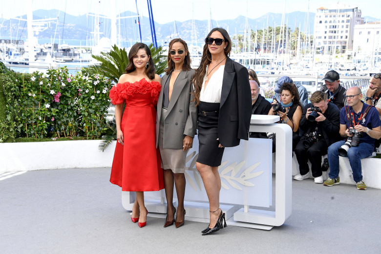 Selena Gomez, Zoe Saldana și Karla Sofia Gascon la Festivalul de Film de la Cannes/ Profimedia