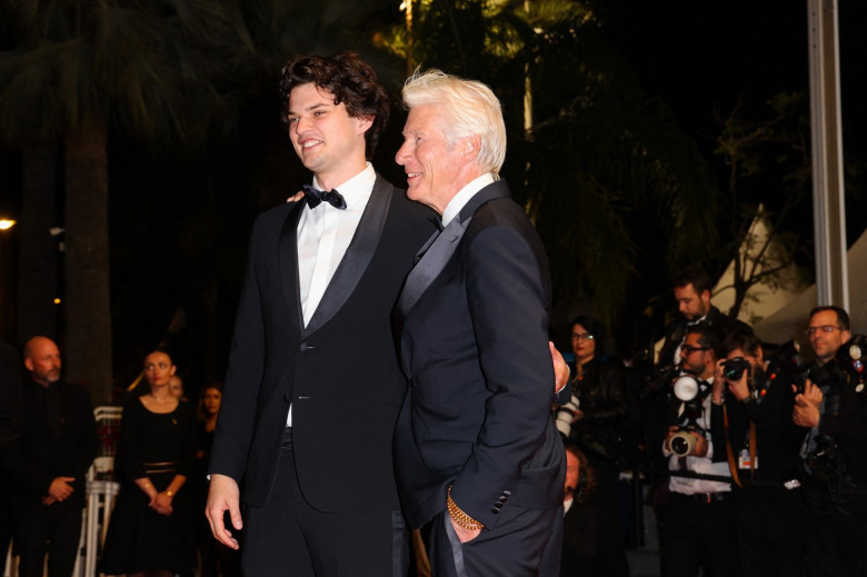 Richard Gere, alături de fiul lui, Homer, la Festivalul de Film de la Cannes