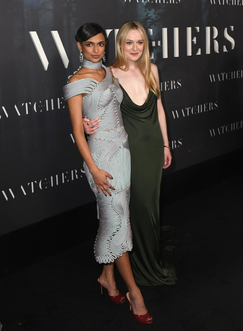 Ishana Night Shyamalan and Dakota Fanning attends the world premiere of "The Watchers" at AMC Lincoln Square Theater on June 02, 2024 in New York City.