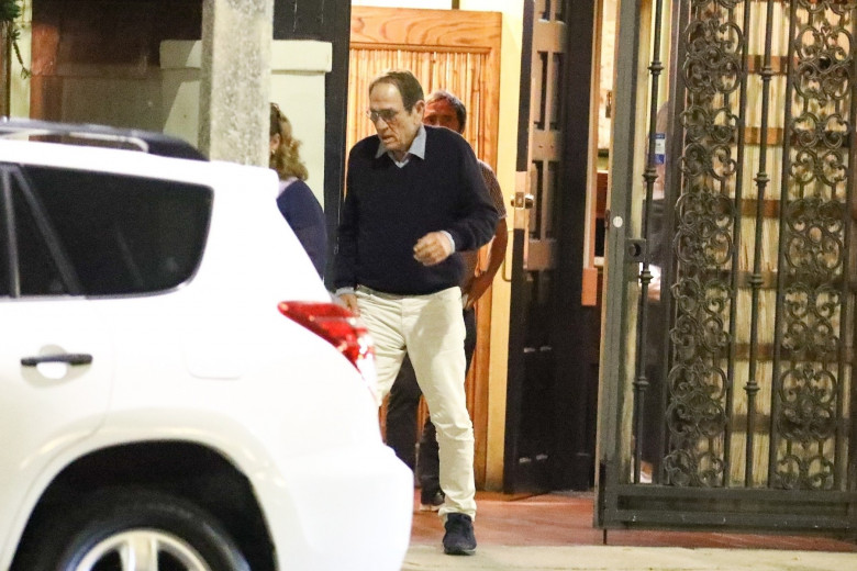 *EXCLUSIVE* Tommy Lee Jones and Family Spotted Exiting Matsuhisa Restaurant After Family Dinner