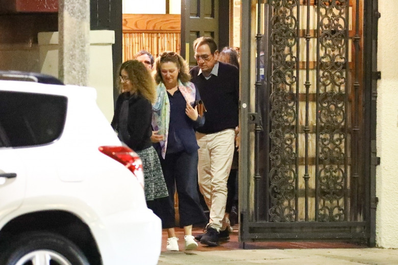 *EXCLUSIVE* Tommy Lee Jones and Family Spotted Exiting Matsuhisa Restaurant After Family Dinner