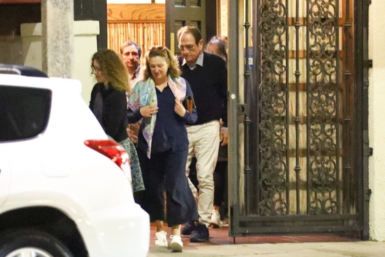 *EXCLUSIVE* Tommy Lee Jones and Family Spotted Exiting Matsuhisa Restaurant After Family Dinner