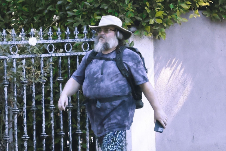 *EXCLUSIVE* Jack Black takes a walk in Los Angeles