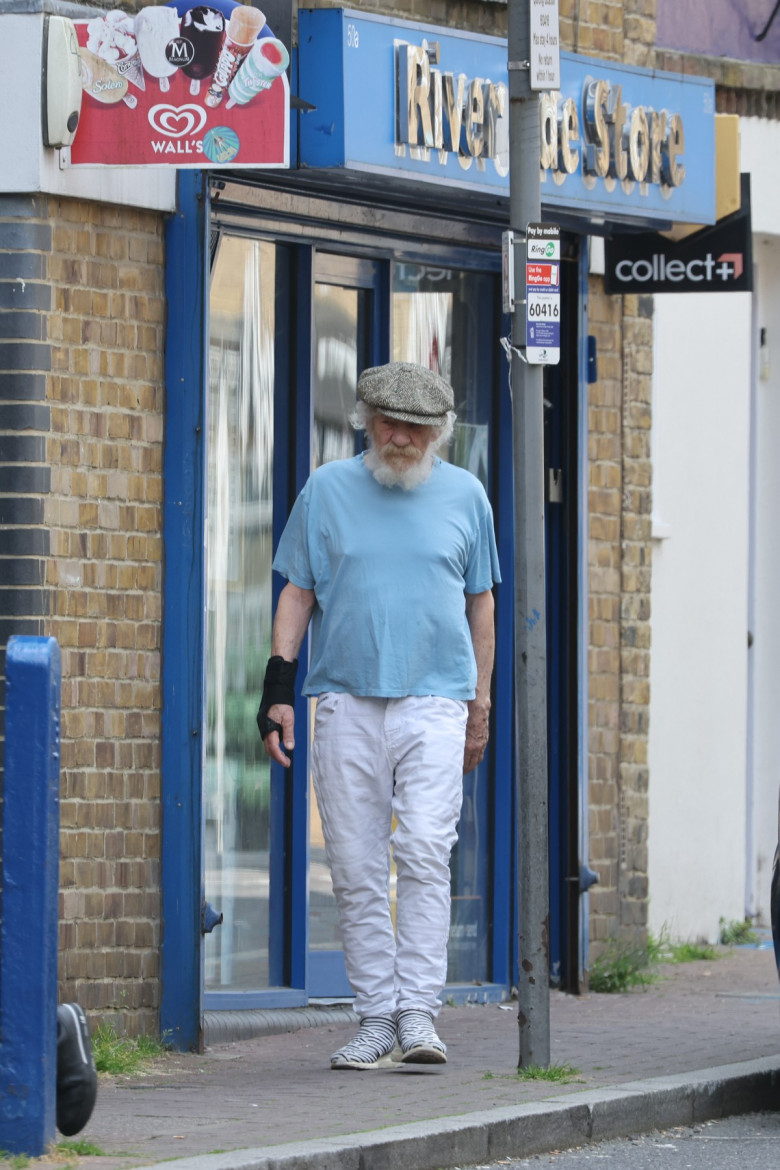 EXCLUSIVE: Sir Ian McKellen Is Back On His Feet After His Horror Fall Off A West End Stage In London - 24 Jun 2024
