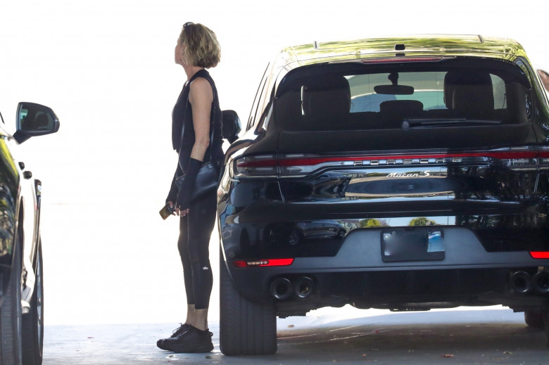 *EXCLUSIVE* Melanie Griffith Visits Dealer for Porsche Recall Check