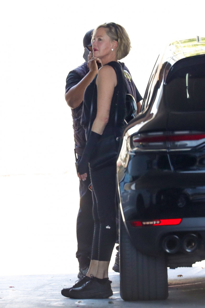 *EXCLUSIVE* Melanie Griffith Visits Dealer for Porsche Recall Check