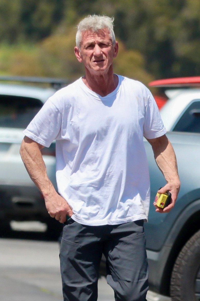 *EXCLUSIVE* Aging Sean Penn Rocks Casual Coastal Style in Malibu!