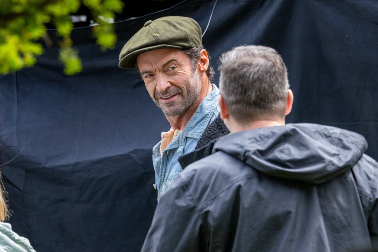 EXCLUSIVE: Hugh Jackman Seen With All-star Cast Of Three Bags Full For The First Time - 14 Jun 2024