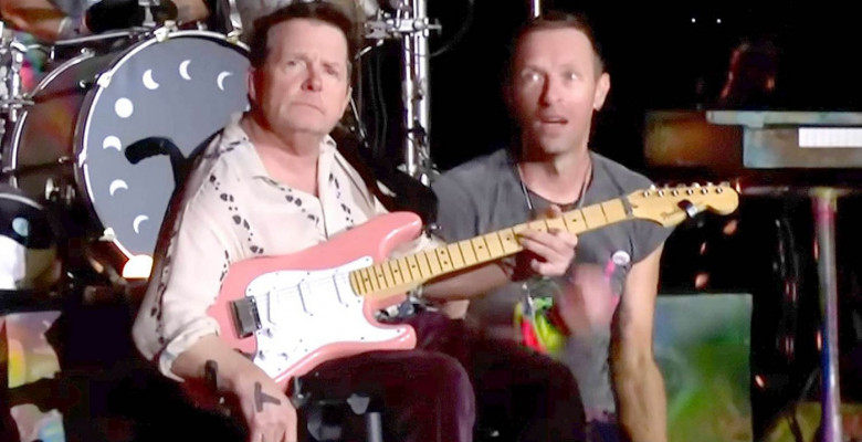 Michael J. Fox Joins Coldplay to Play Guitar During 'Fix You' at the Band's Glastonbury Set