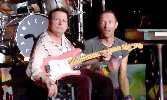 Michael J. Fox Joins Coldplay to Play Guitar During 'Fix You' at the Band's Glastonbury Set