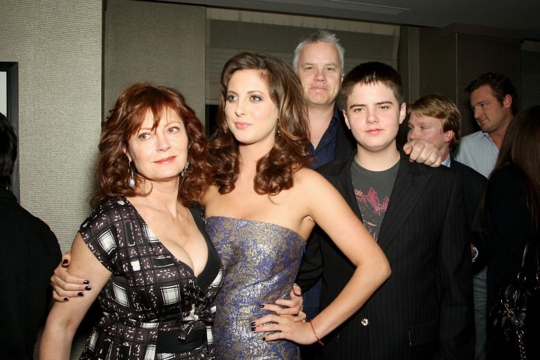 Susan Sarandon, Eva Amurri, Tim Robbins și Miles Robbins