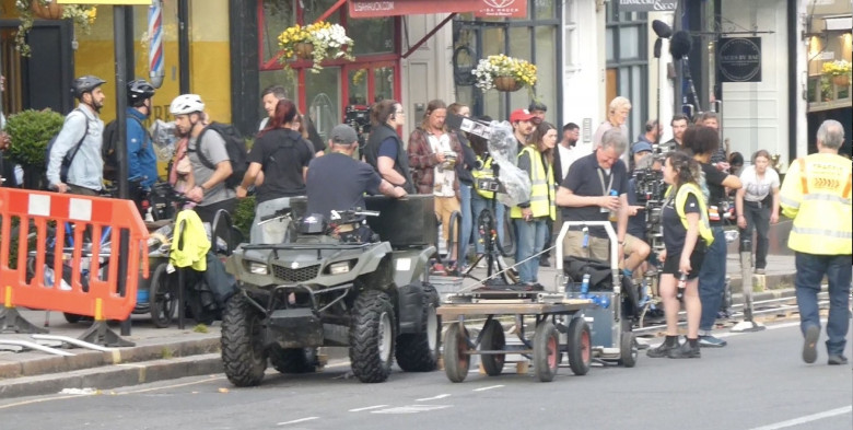 The American Actress Renee Zellweger Filming 'Bridget Jones' out in London's Camden. *PICTURES TAKEN ON THE 17/05/24*