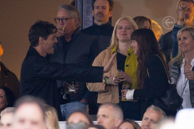 *PREMIUM-EXCLUSIVE* MUST CALL FOR PRICING BEFORE USAGE  - Dakota Johnson and her 'Materialists' co-star Pedro Pascal get real close dancing and laughing at the Stevie Nicks American Express Presents BST Hyde Park concert.*PICTURES TAKEN ON 12/07/2024*