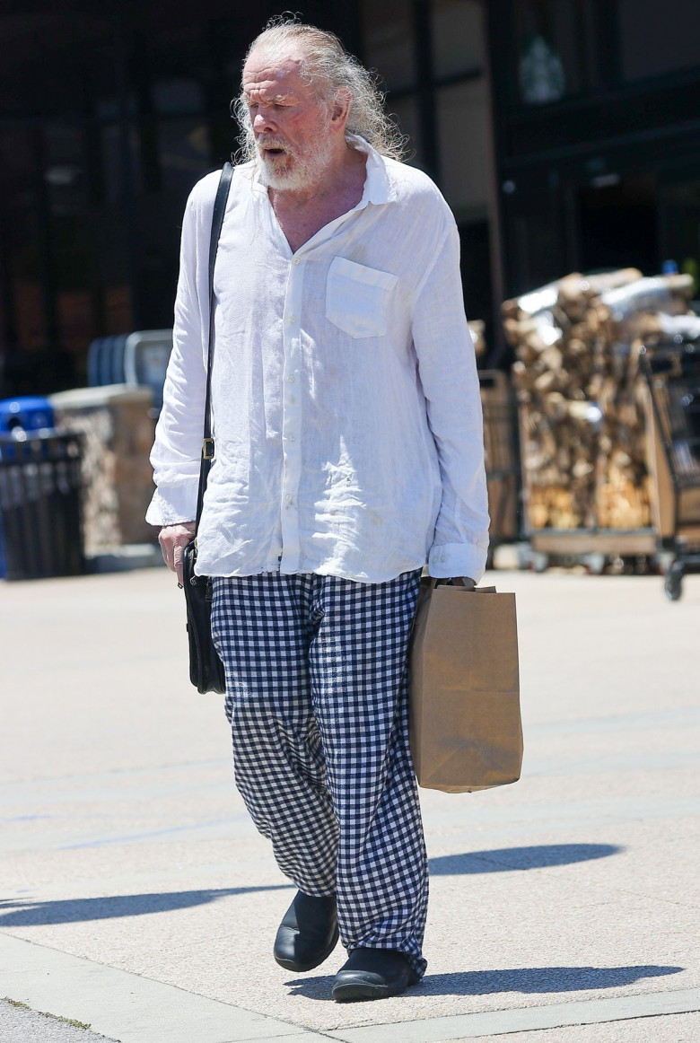 *EXCLUSIVE* Aging Actor Nick Nolte Thrives, Spotted Grocery Shopping in Malibu