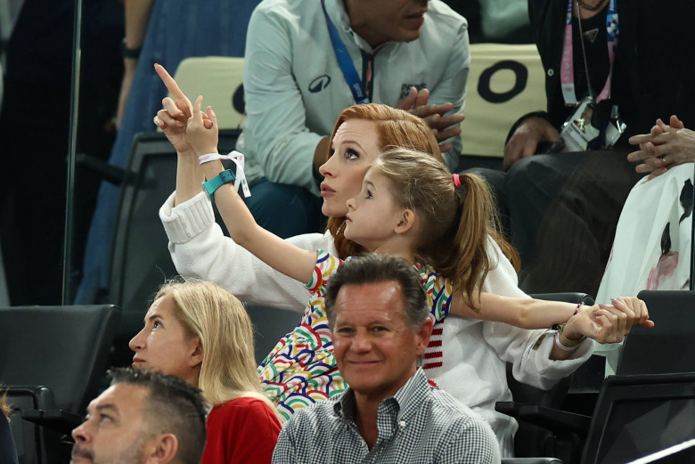 - Artistic Gymnastics - Paris 2024 - 28/07/2024 - France / Ile-de-France (region) / Paris - Jessica Chastain during the