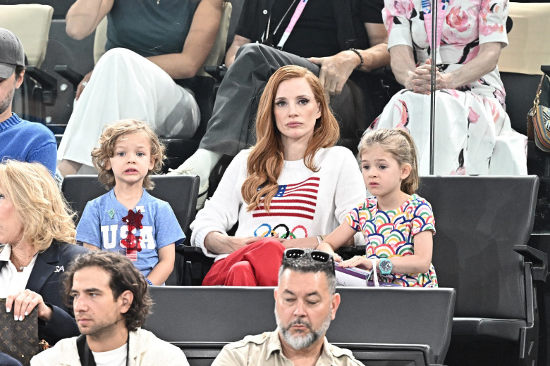 Paris 2024 - Jessica Chastain At Gymnastic