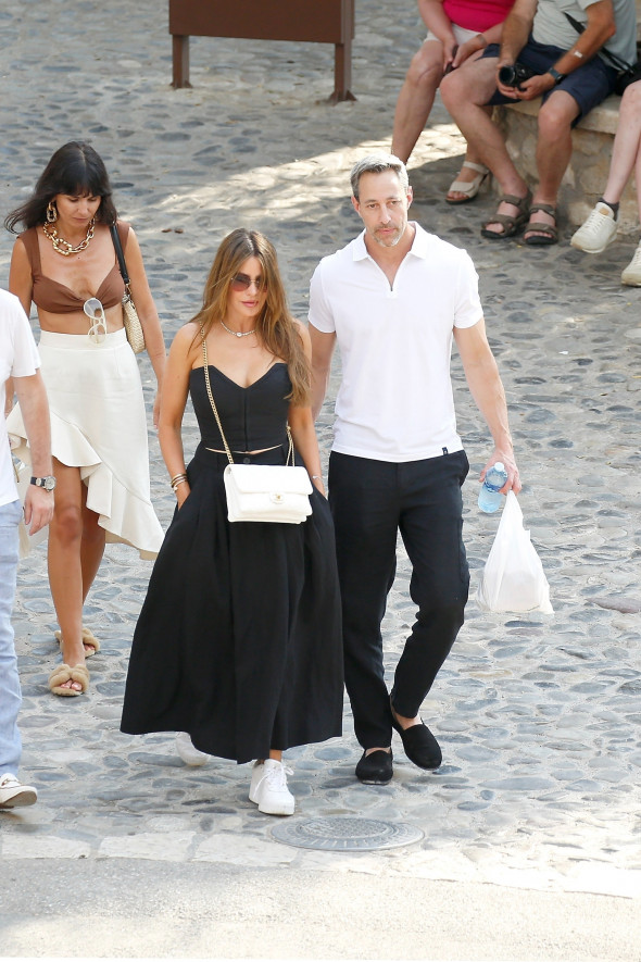 *EXCLUSIVE* Sofia Vergara and Justin Saliman enjoy a holiday with family and friends in the South of France