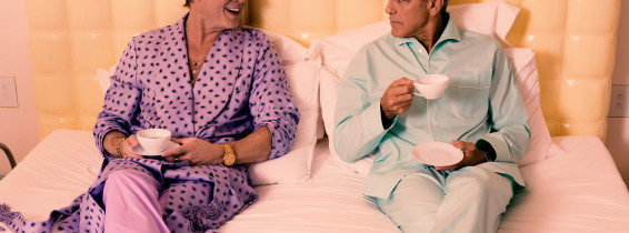 George Clooney and Brad Pitt in GQ