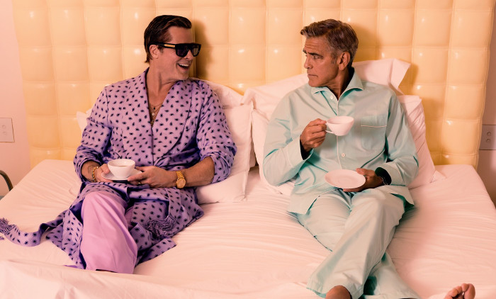 George Clooney and Brad Pitt in GQ