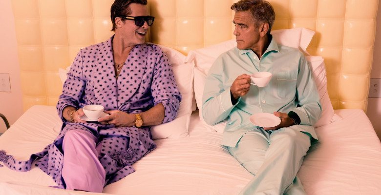 George Clooney and Brad Pitt in GQ