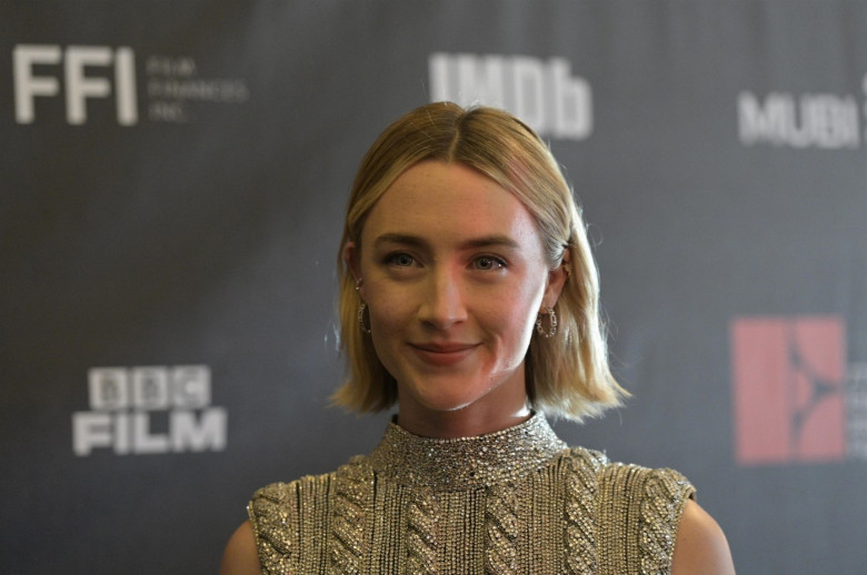 Saoirse Ronan and guests at the UK premiere of "The Outrun"