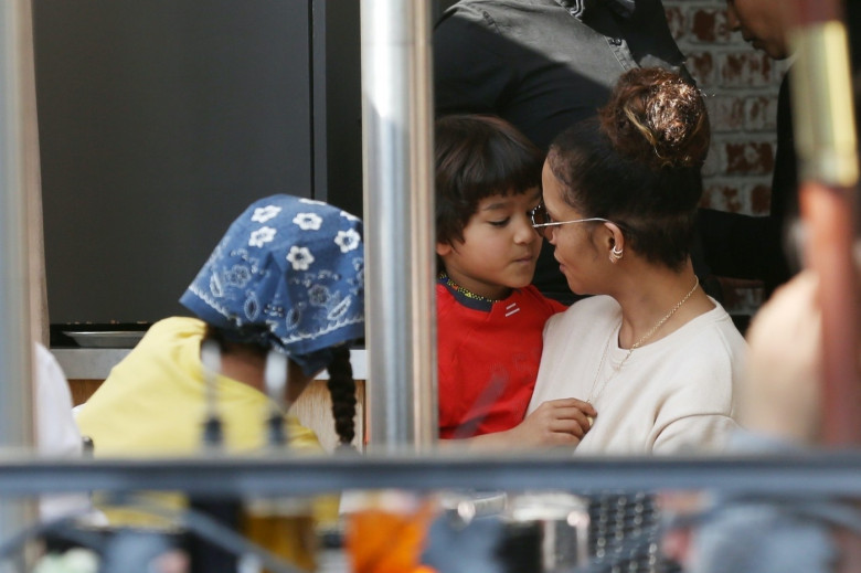 *EXCLUSIVE* Halle Berry spends quality time with her kids at The Grove