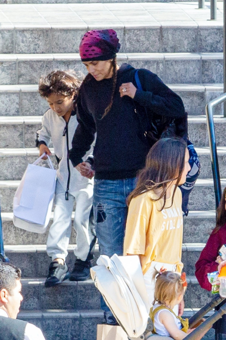 *EXCLUSIVE* Halle Berry takes her family shopping at the Westfield Century City mall