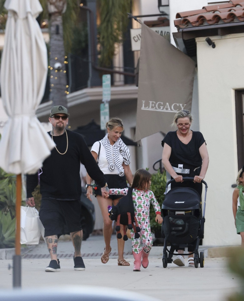 *EXCLUSIVE* Cameron Diaz and Benji Madden enjoy a family outing in Montecito, Santa Barbara