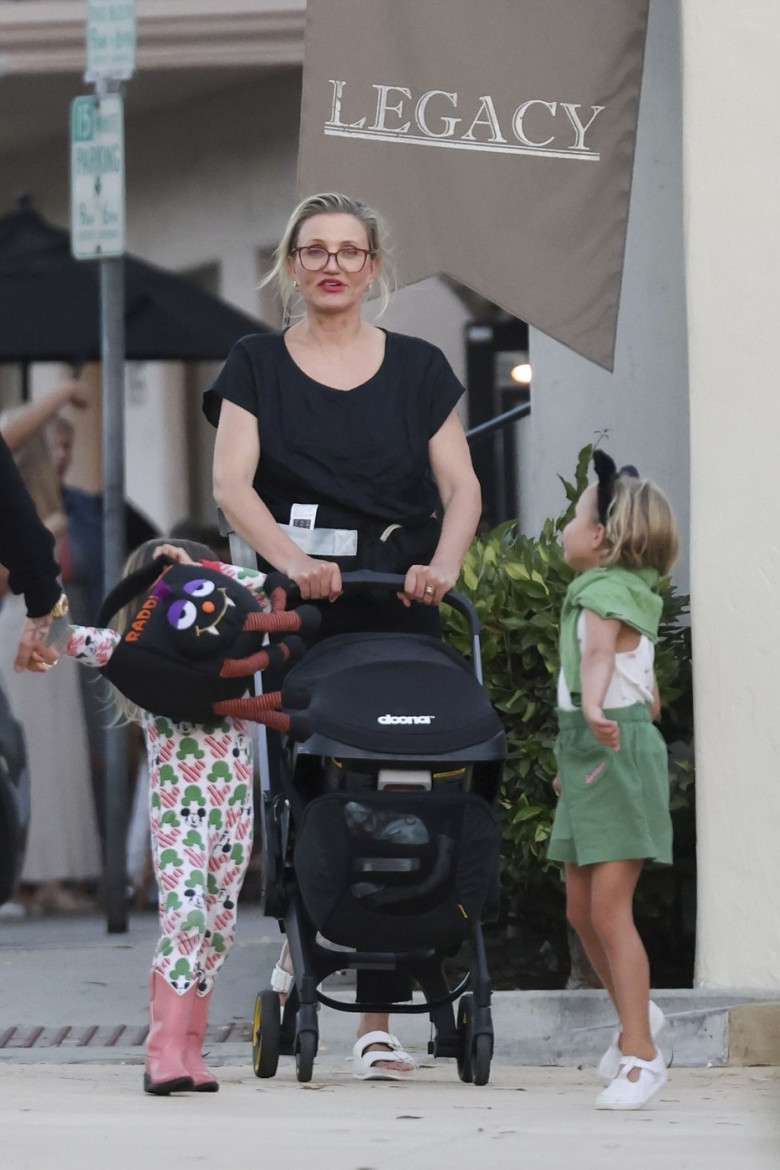 *EXCLUSIVE* Cameron Diaz and Benji Madden enjoy a family outing in Montecito, Santa Barbara